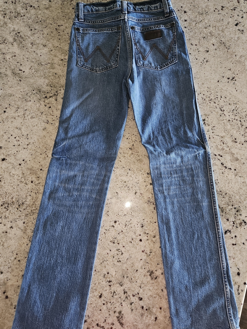 WRANGLER RETRO SLIM FIT Straight-Leg Denim Jeans in Blue